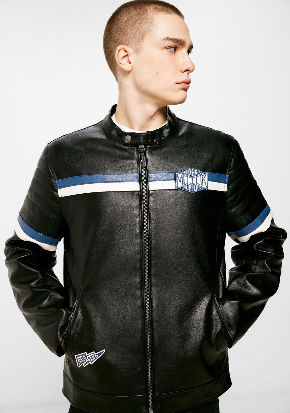 Chaqueta Motera Racing Efecto Piel Springfield Imagen Principal
