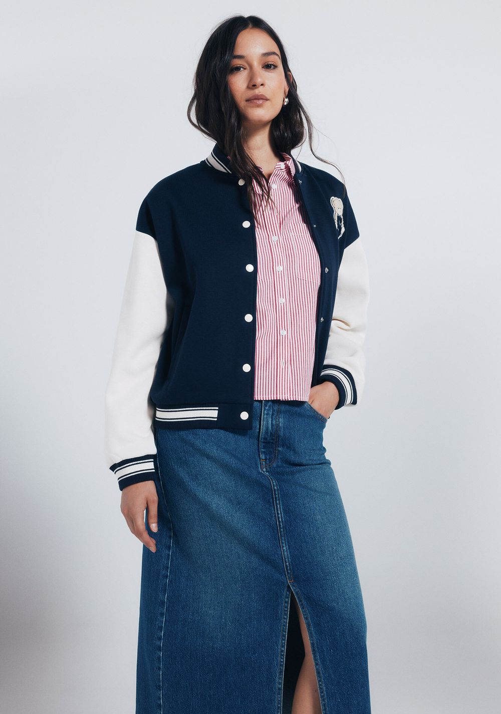 Falda Midi de Jeans Springfield 2