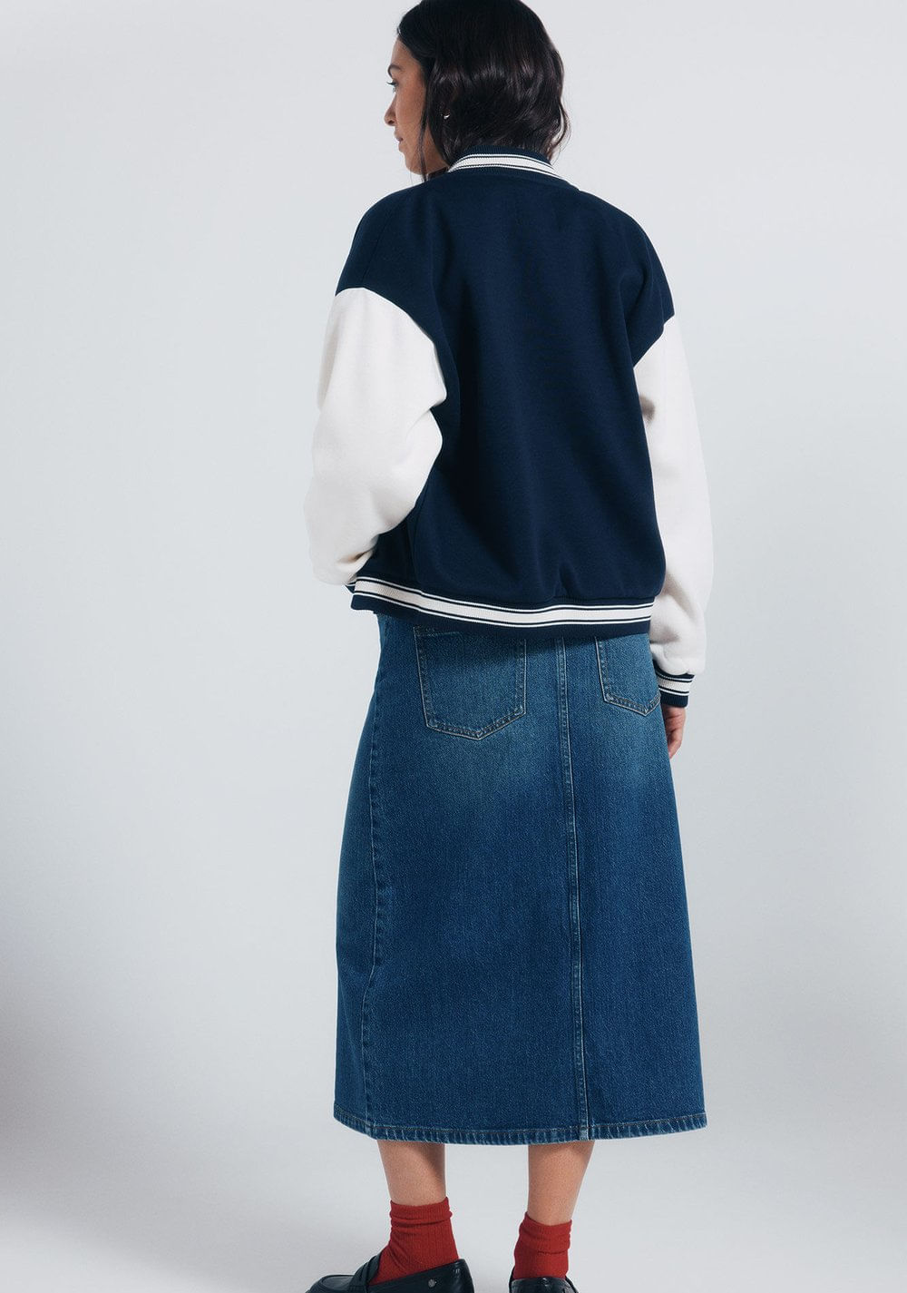 Falda Midi de Jeans Springfield 4
