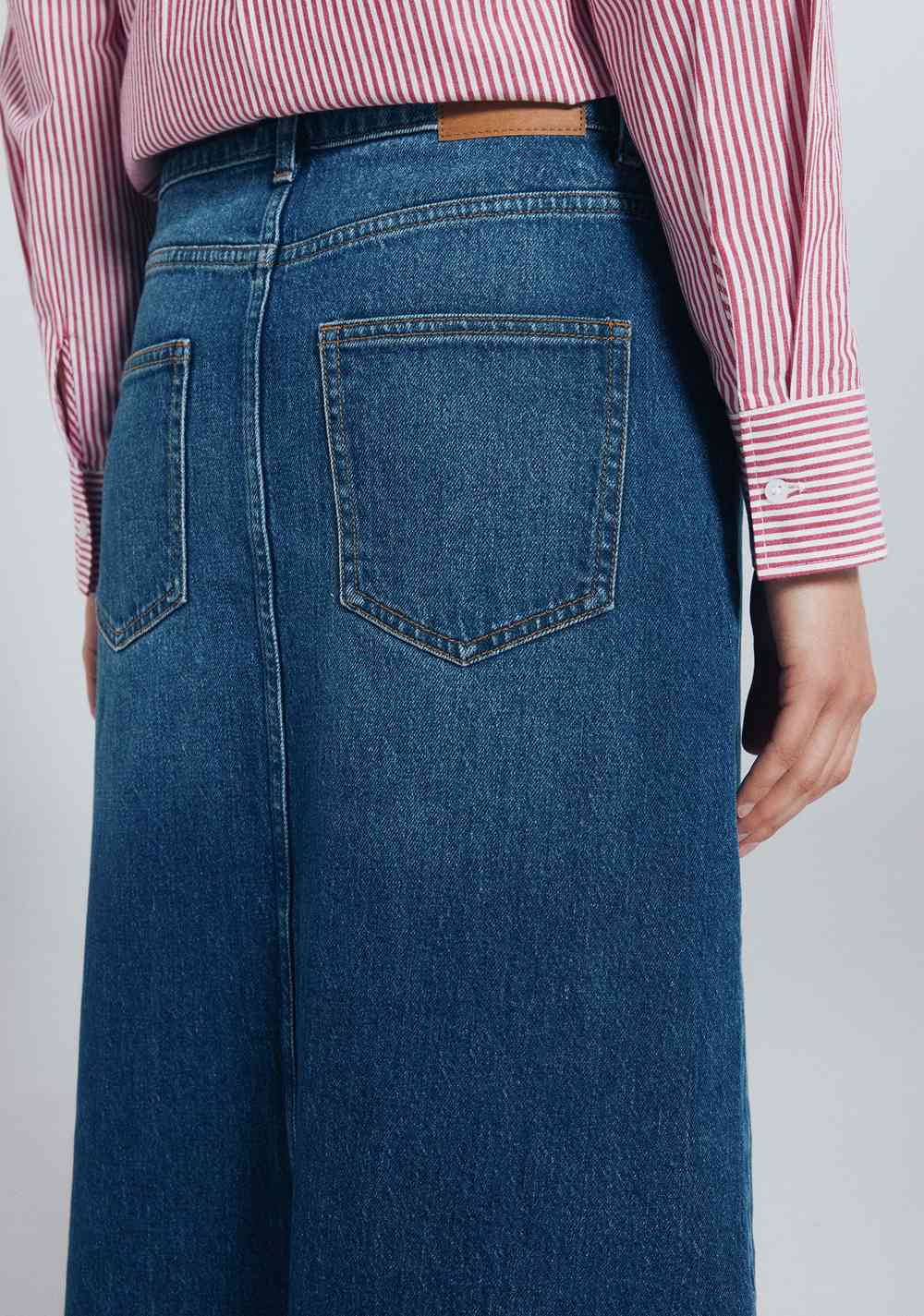 Falda Midi de Jeans Springfield 5