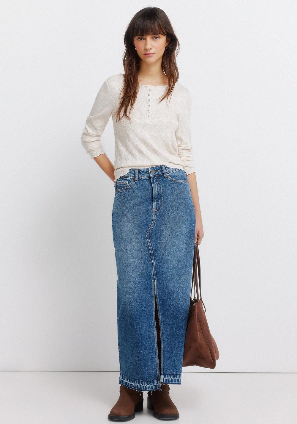 Falda Midi de Mezclilla Springfield 6
