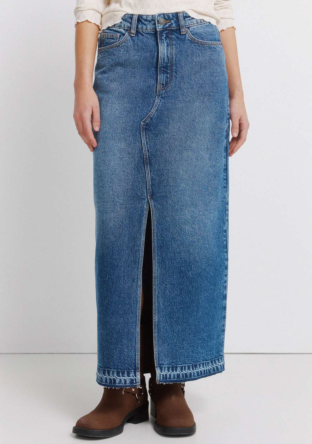 Falda Midi de Mezclilla Springfield