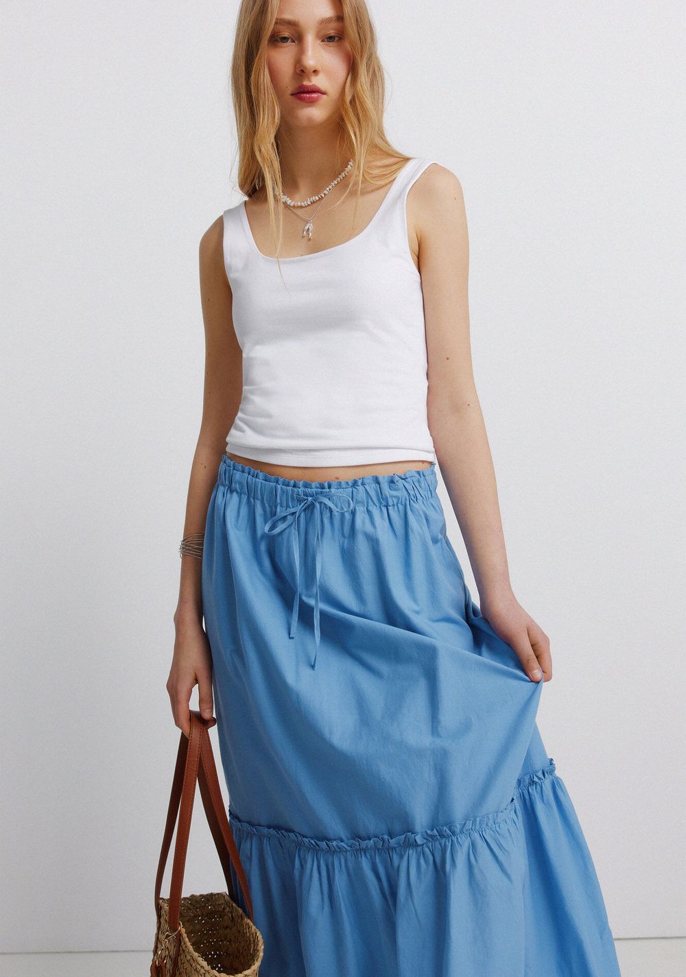Falda Midi con Volantes Springfield 2
