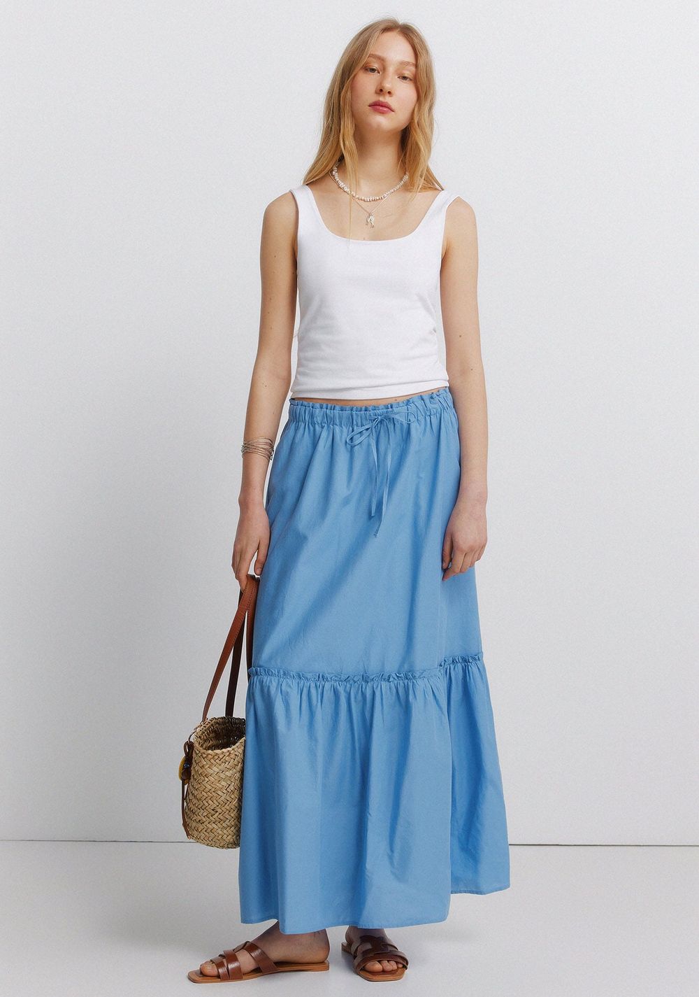 Falda Midi con Volantes Springfield 5