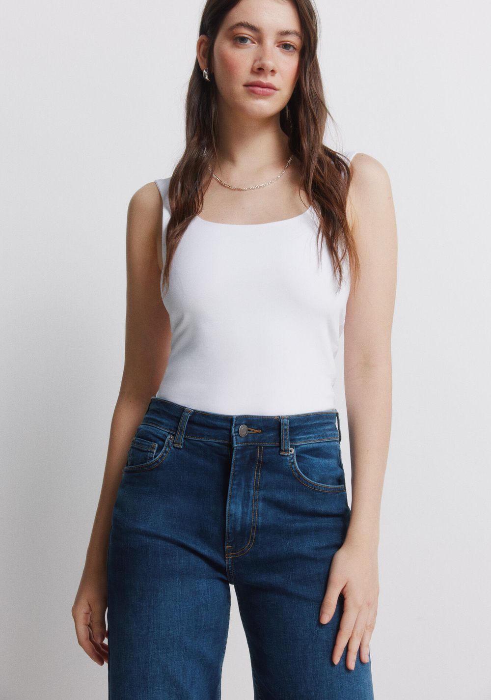 Jeans Anchos de Tiro Alto Springfield 4