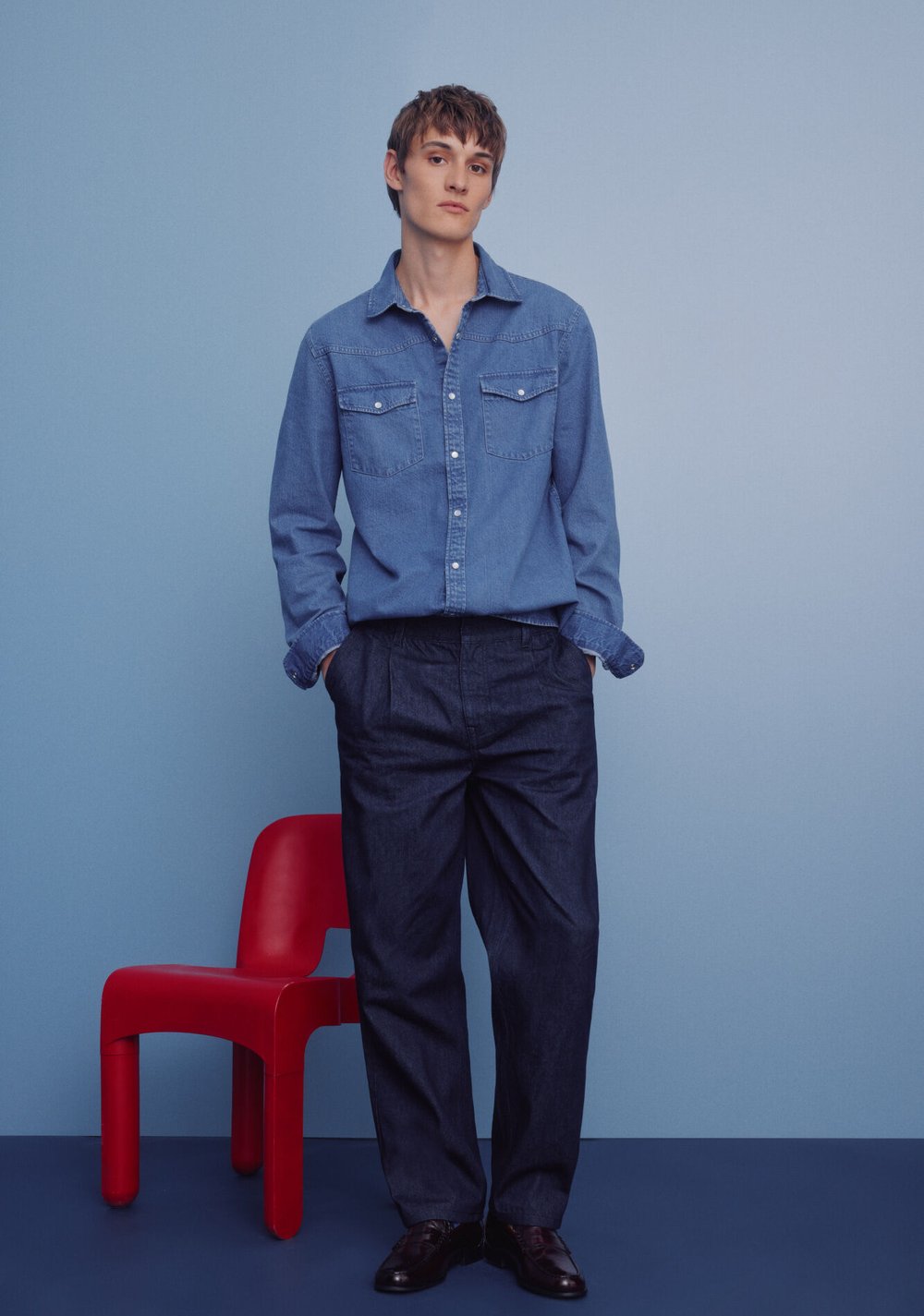Jeans Chino Efecto Lavado Desencolado Springfield 8