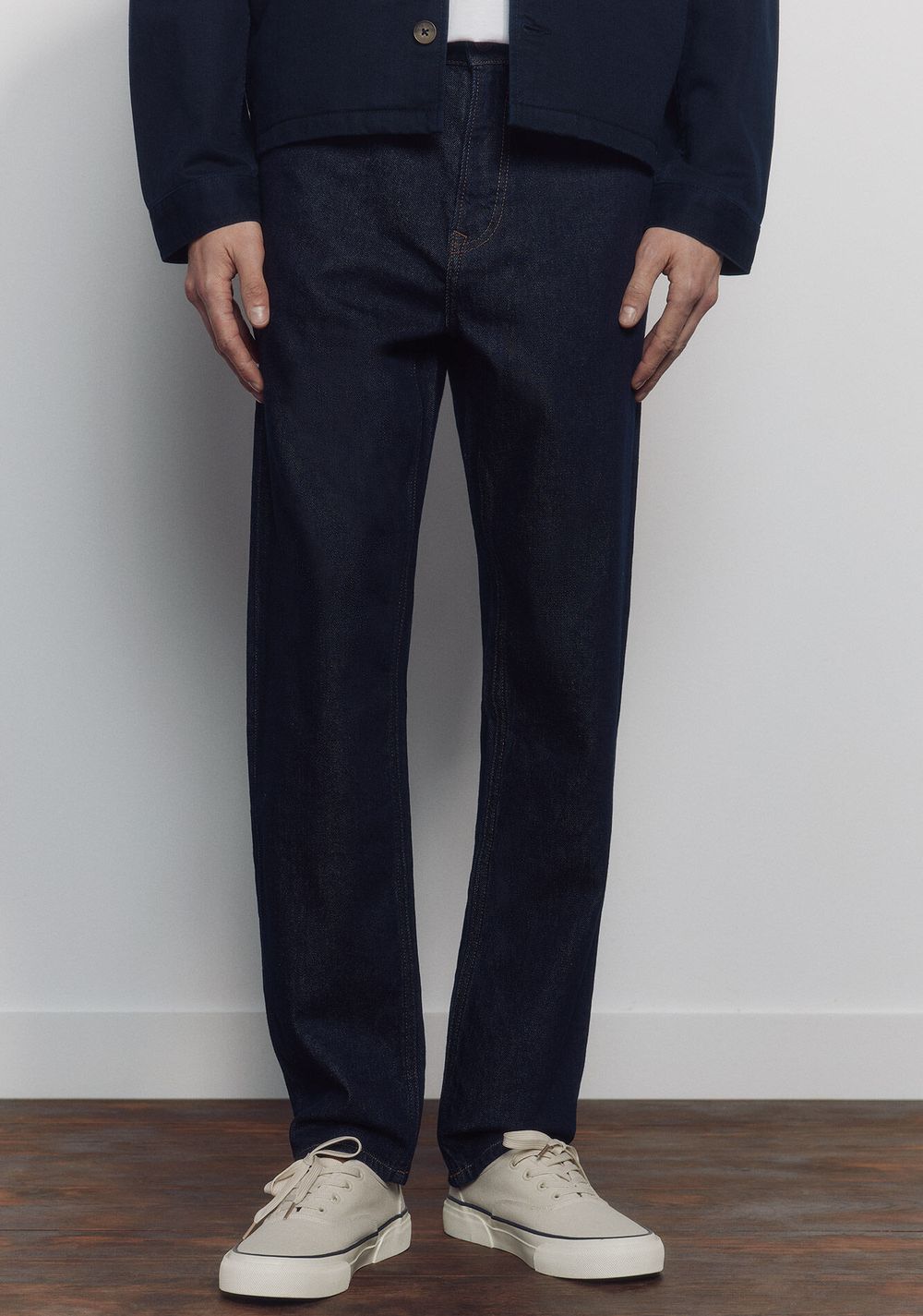 Jeans Efecto Lavado Desencolado Regular Fit Springfield Imagen Principal