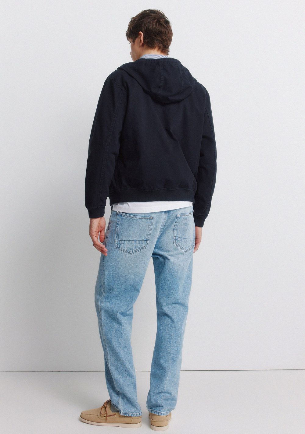 Jeans Efecto Lavado Medio Claro Straight Fit Springfield 4