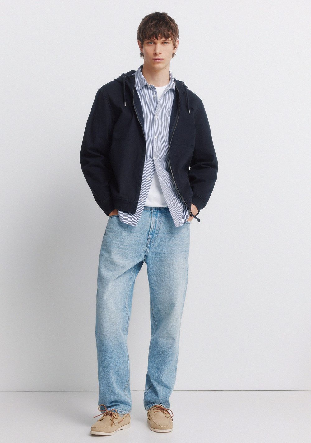 Jeans Efecto Lavado Medio Claro Straight Fit Springfield 8