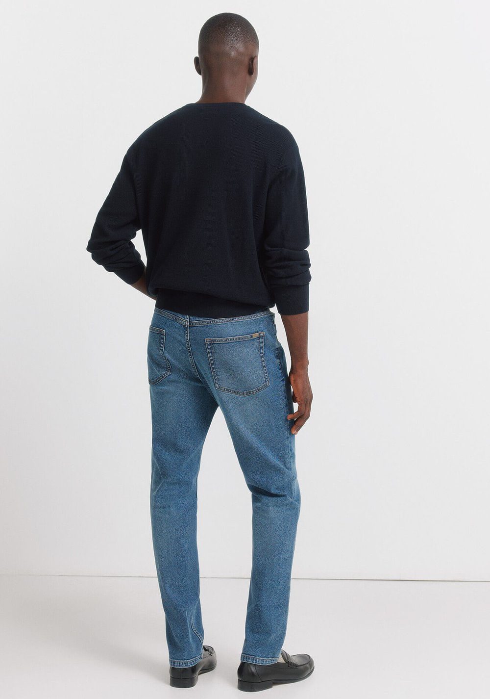 Jeans Efecto Lavado Medio Oscuro Skinny Fit Springfield 5