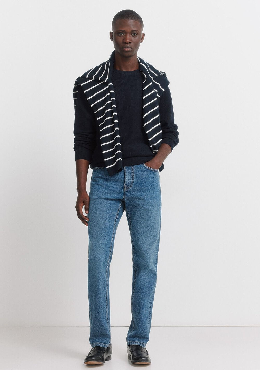 Jeans Efecto Lavado Medio Oscuro Skinny Fit Springfield 7