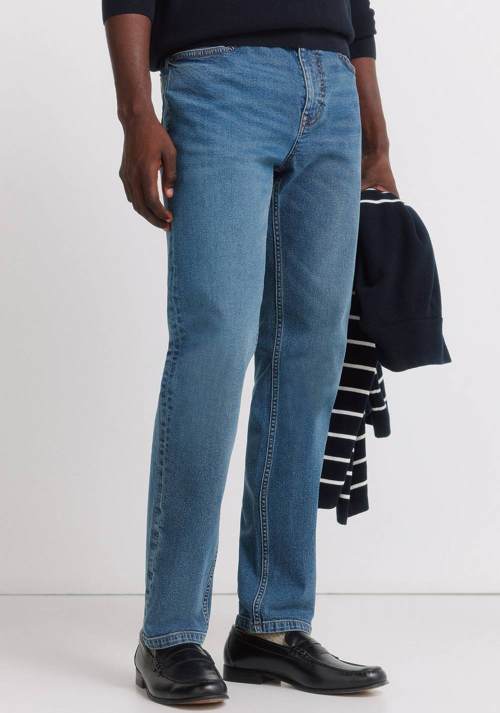 Jeans Efecto Lavado Medio Oscuro Skinny Fit Springfield Imagen Principal