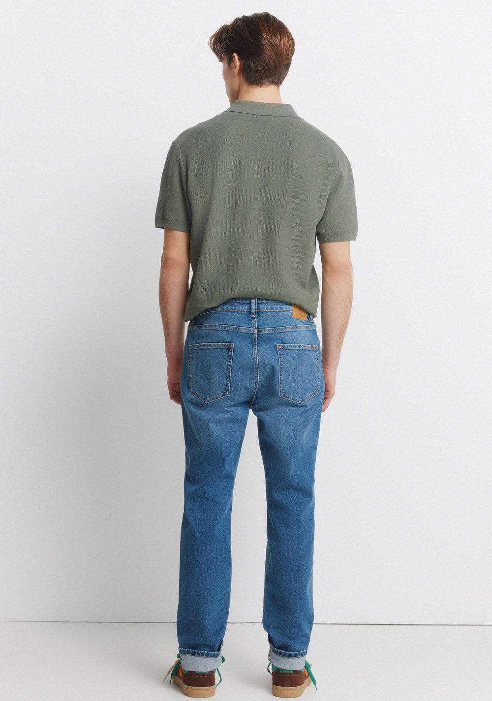 Jeans Efecto Lavado Medio Slim Fit Springfield 4