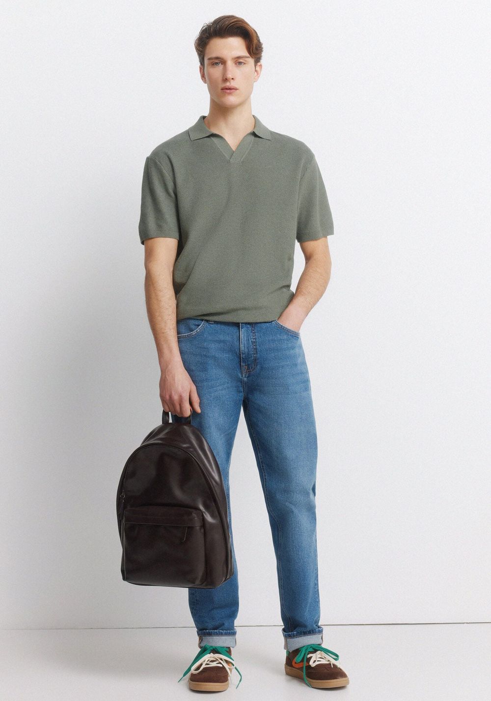 Jeans Efecto Lavado Medio Slim Fit Springfield 7