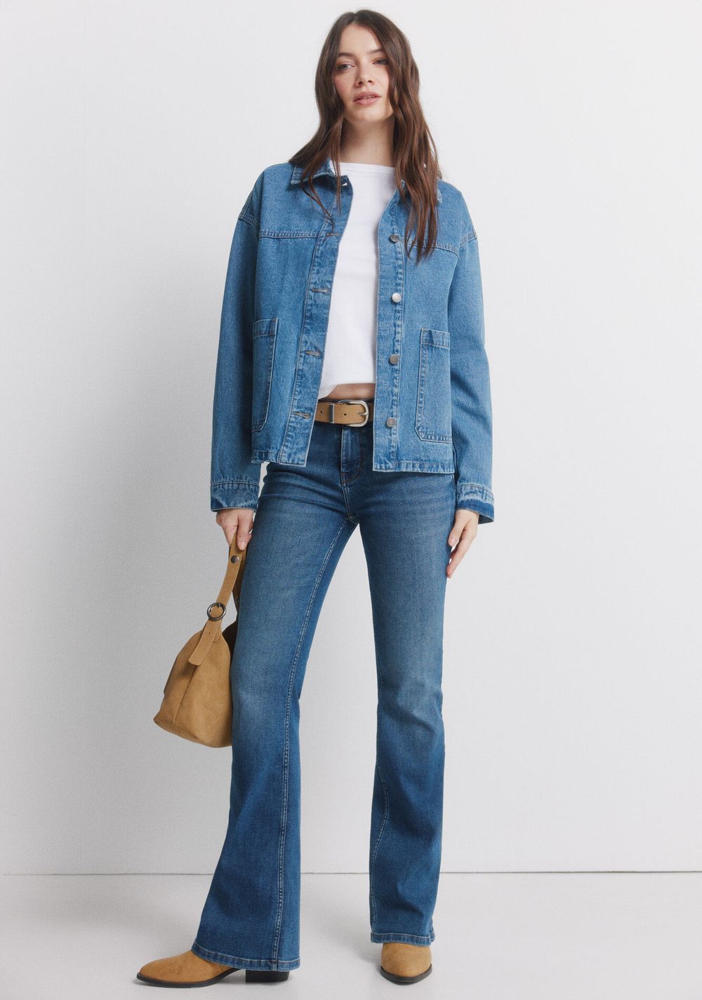 Jeans Low Flare de Tiro Medio Springfield 7