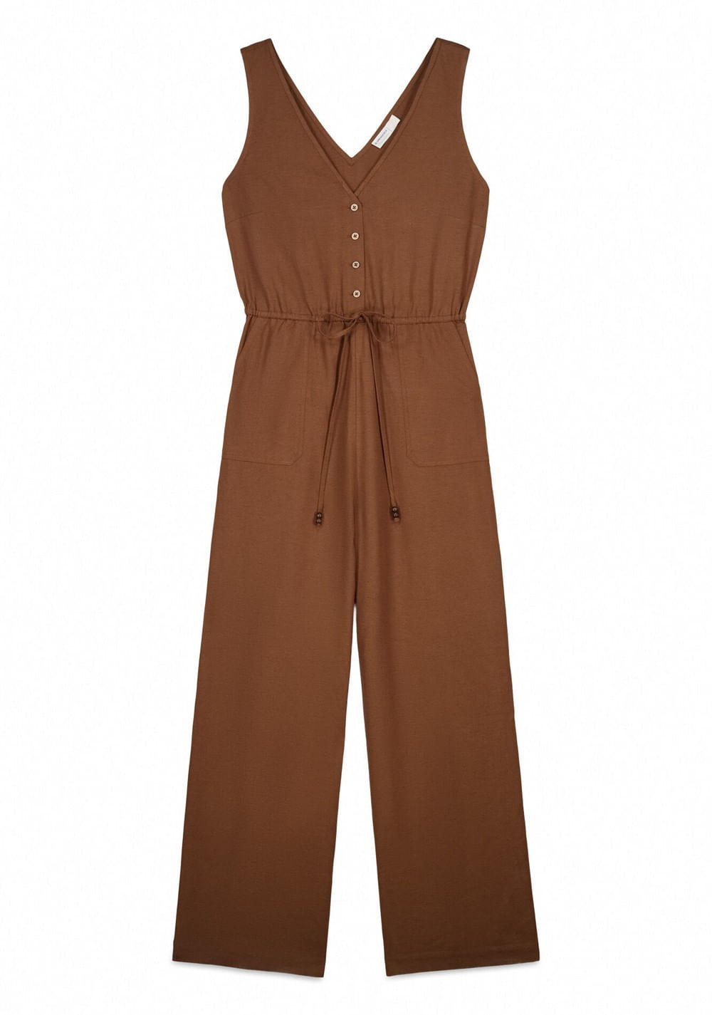 Jumpsuit sin Mangas Estampado de Lino Springfield 6