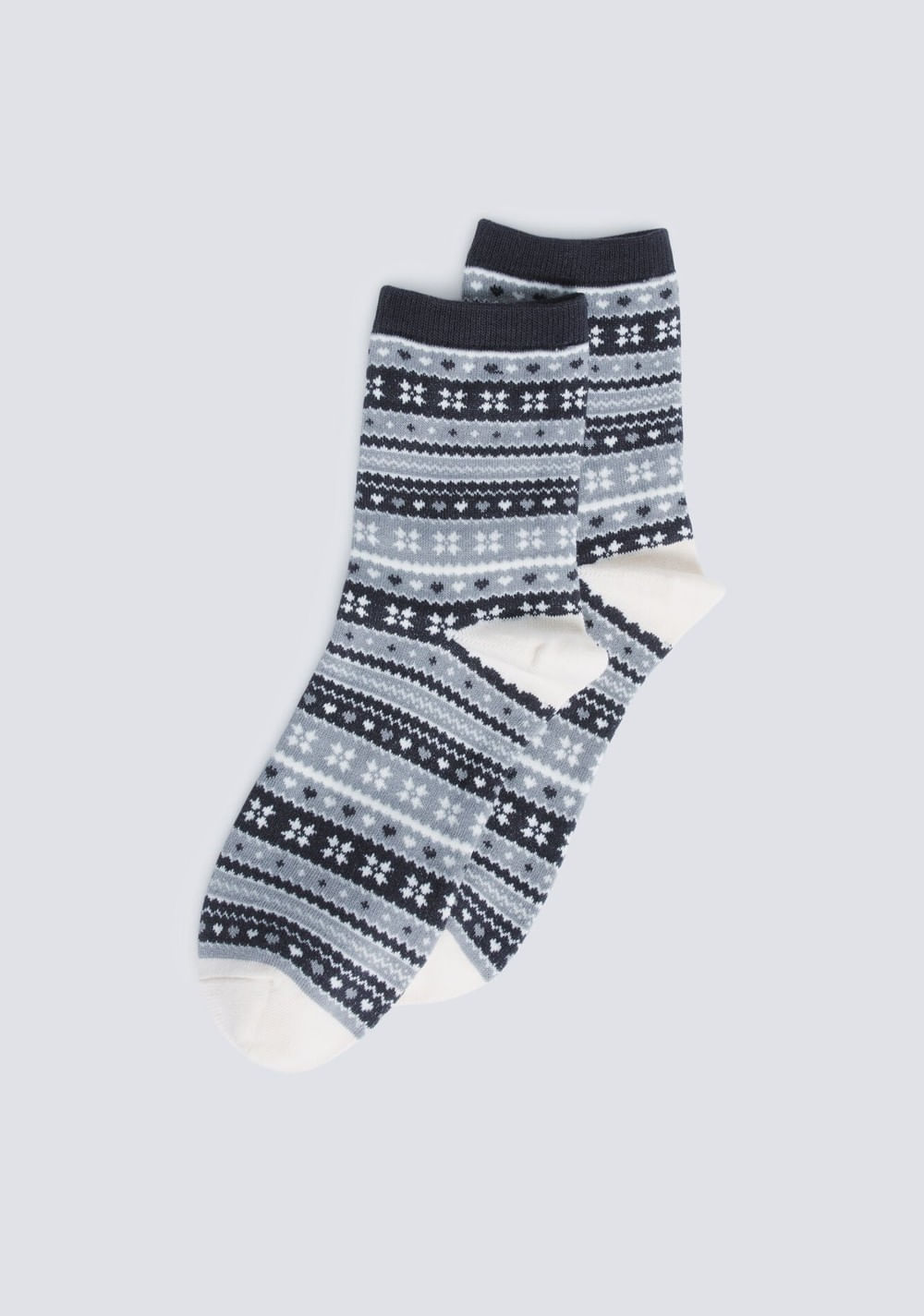 Medias Largo Jacquard Cenefas Springfield