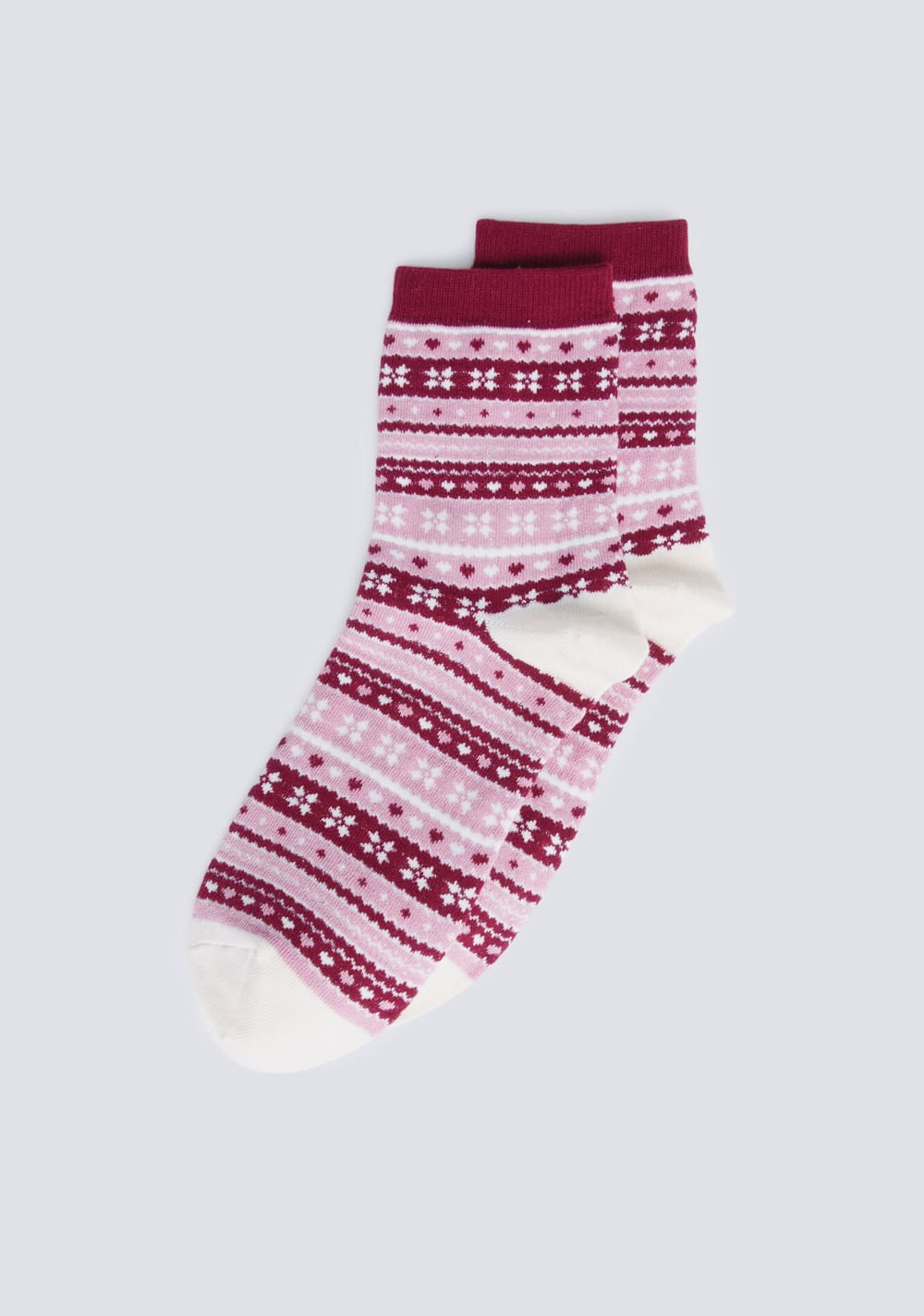 Medias Largo Jacquard Cenefas Springfield
