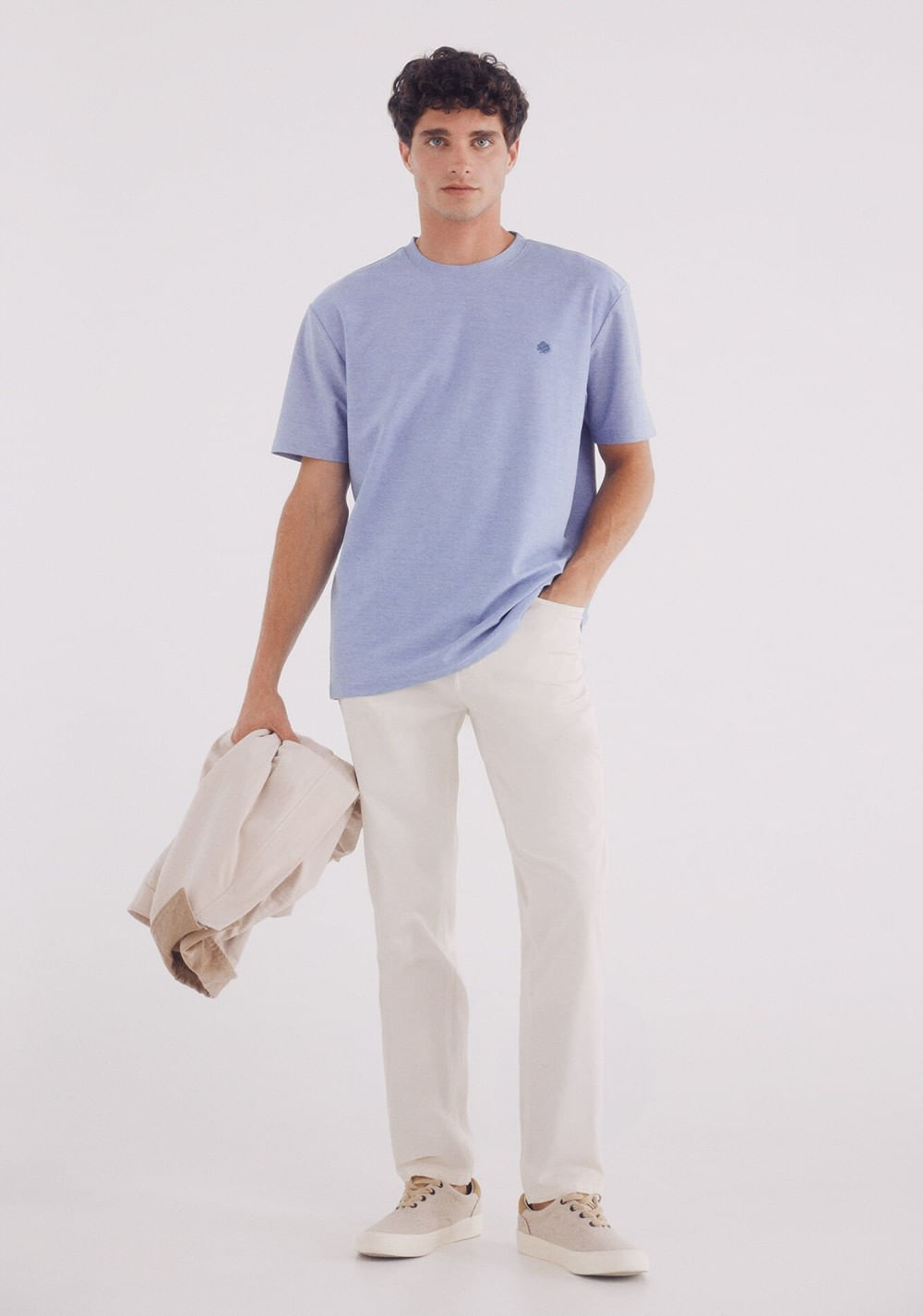 Pantalón 5 Bolsillos Ligero Efecto Lavado Slim Fit Springfield 5