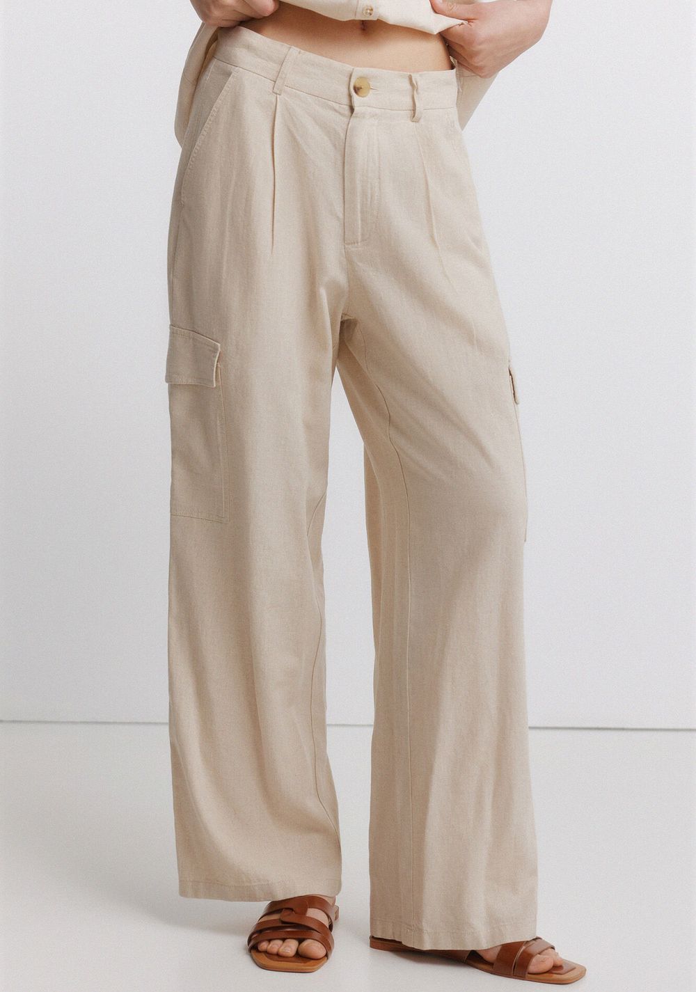 Pantalón Cargo de Lino Springfield