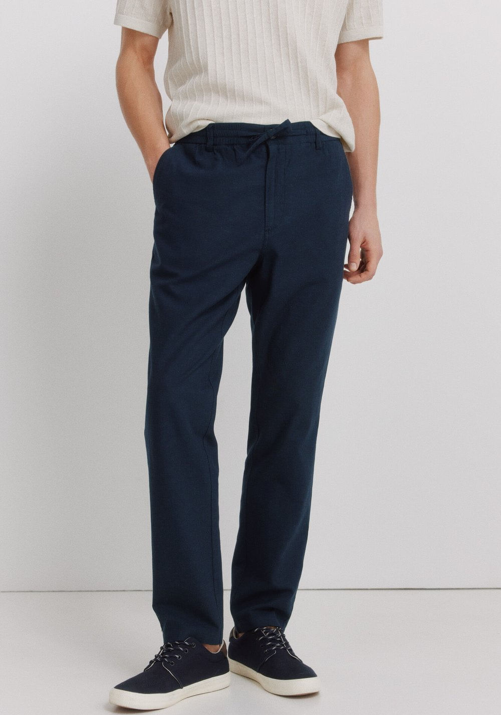 Pantalón Chino Comfort Fit de Lino Springfield