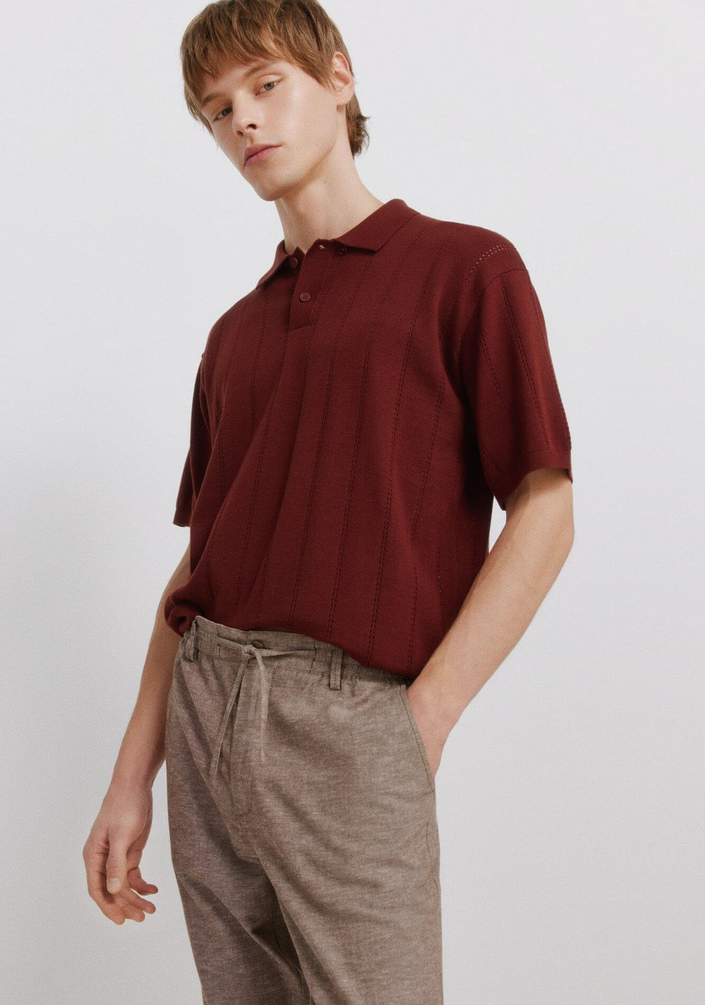 Pantalón Chino Comfort Fit de Lino Springfield 2