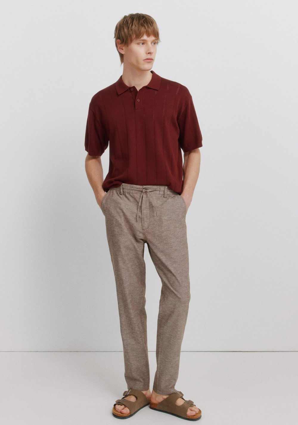 Pantalón Chino Comfort Fit de Lino Springfield 5