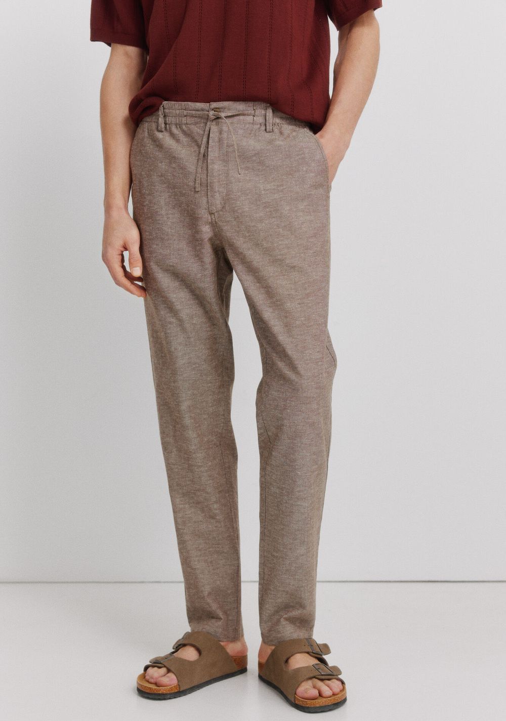 Pantalón Chino Comfort Fit de Lino Springfield