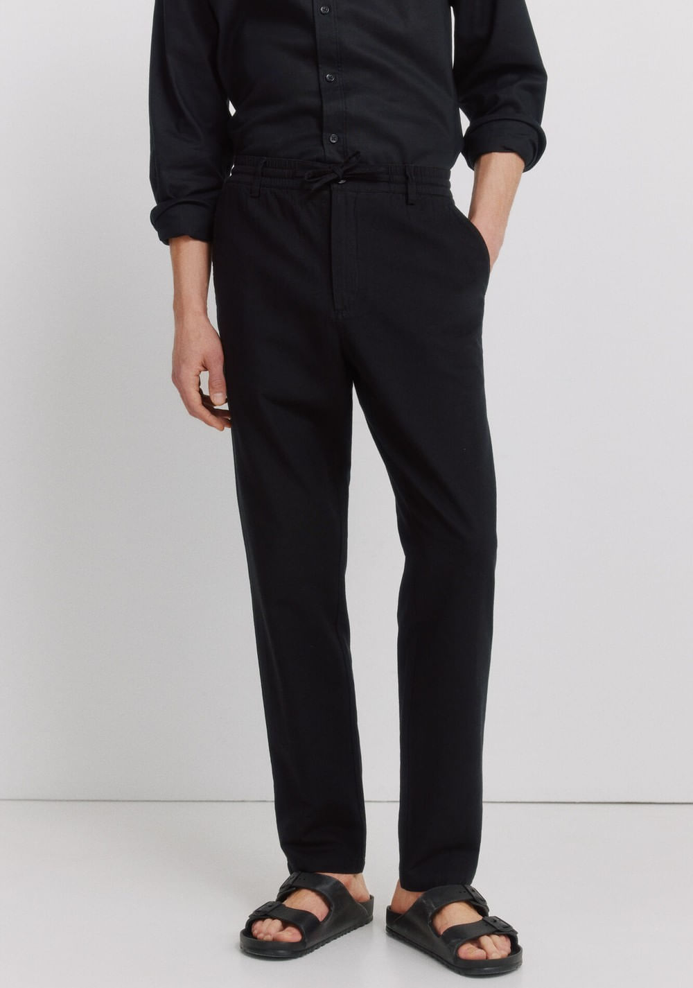 Pantalón Chino Comfort Fit de Lino Springfield