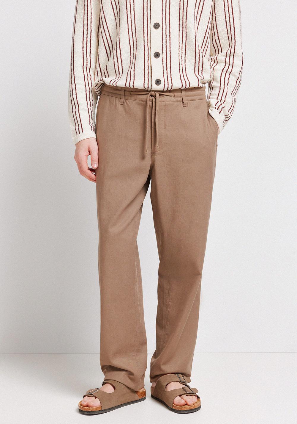 Pantalón Dobby Corte Recto Springfield