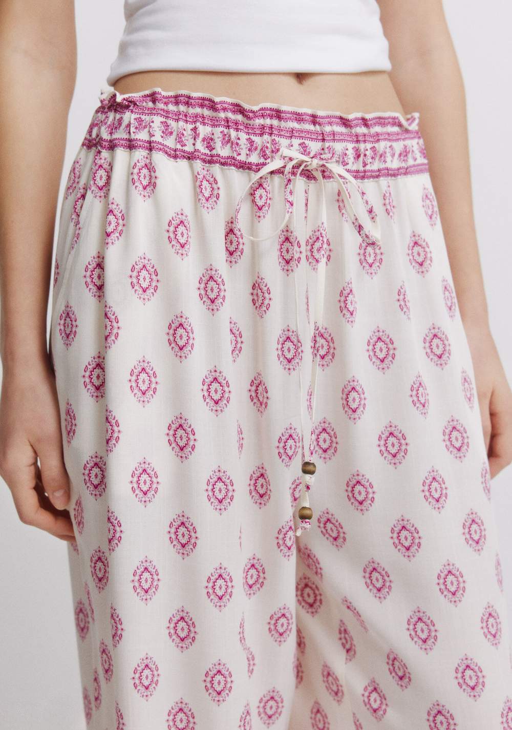 Pantalón Estampado Rústico con Cordón Springfield 3