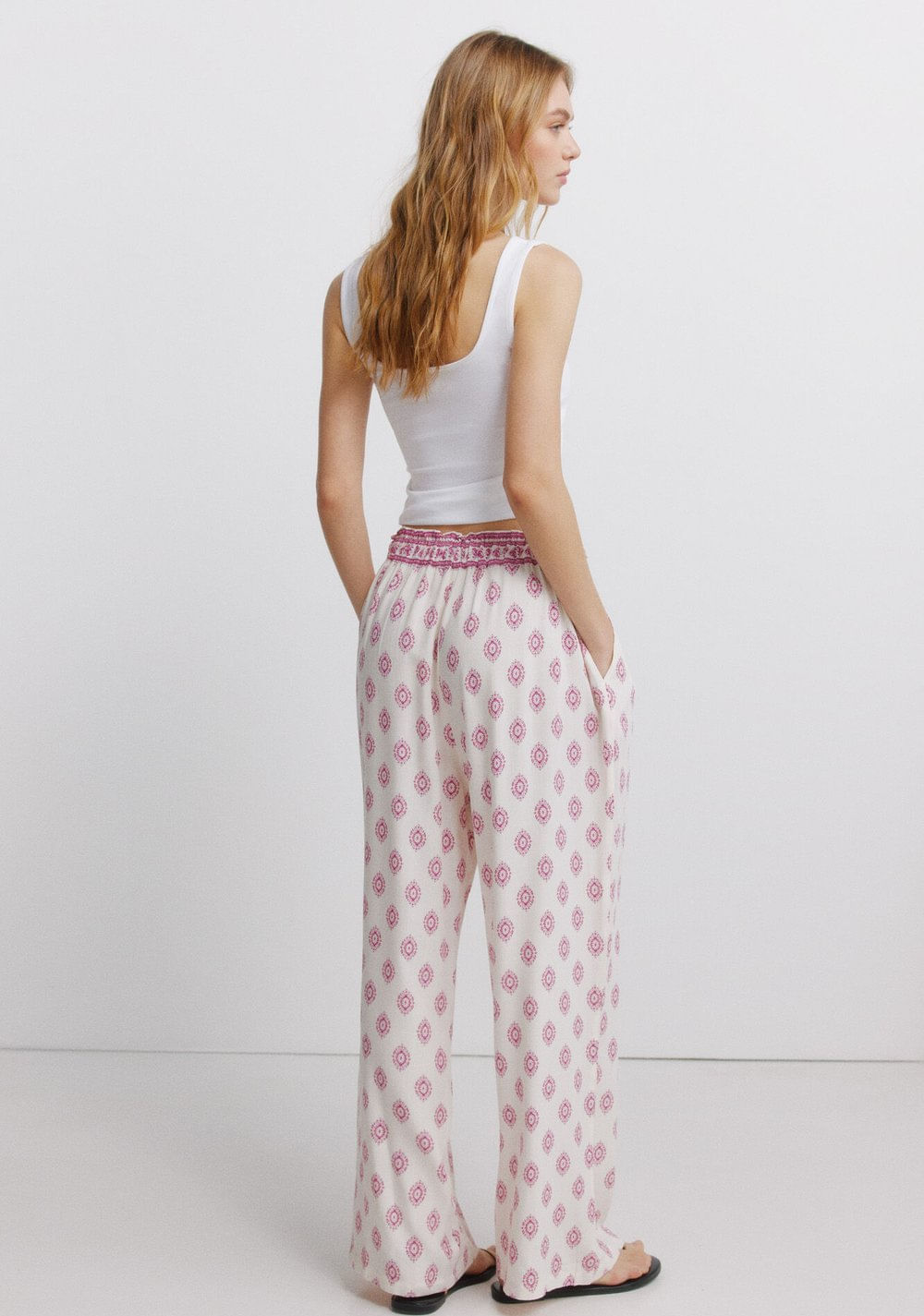 Pantalón Estampado Rústico con Cordón Springfield 4