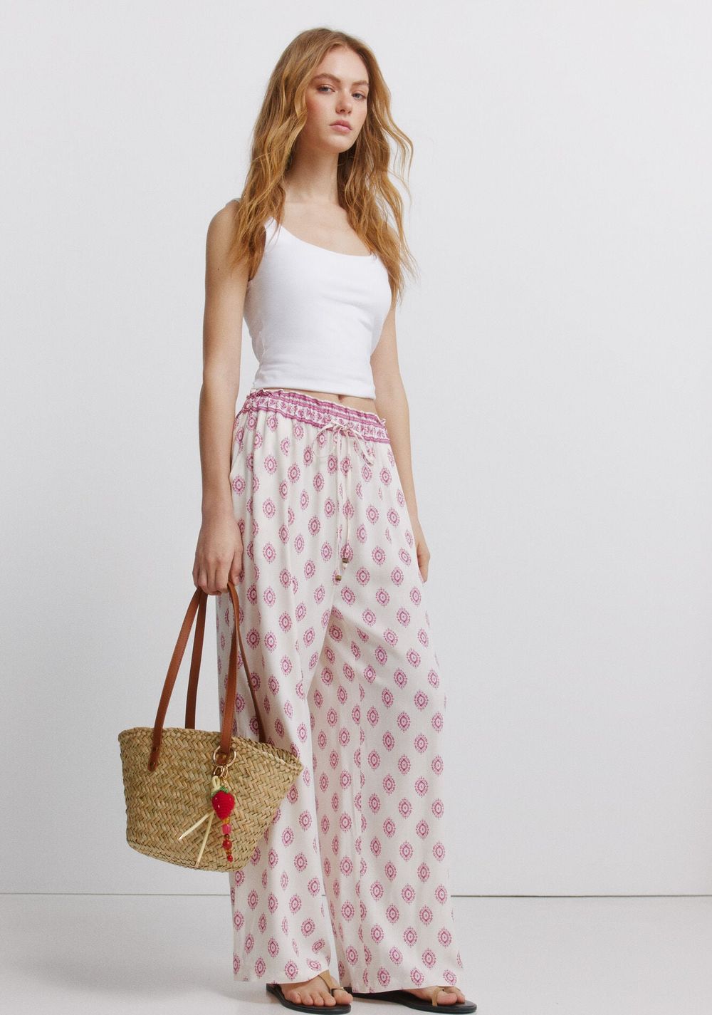 Pantalón Estampado Rústico con Cordón Springfield 5