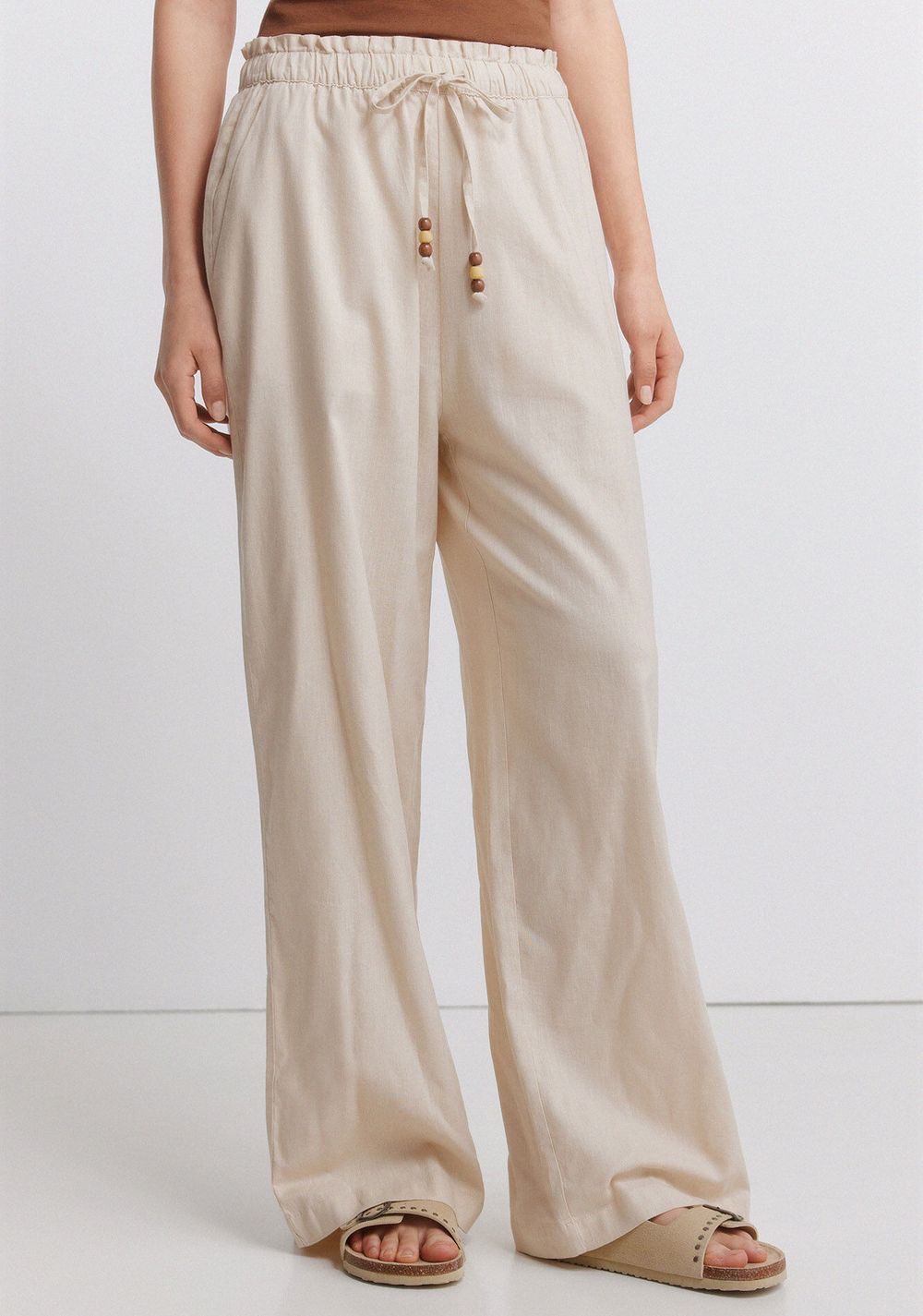 Pantalón Largo de Lino Springfield