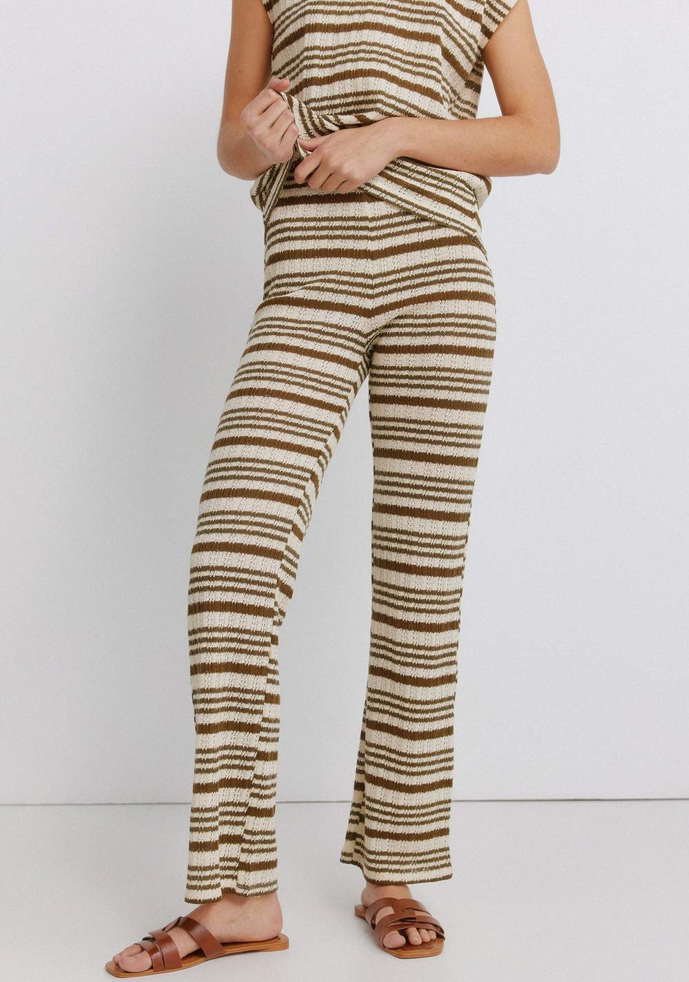 Pantalón de Punto a Rayas Springfield