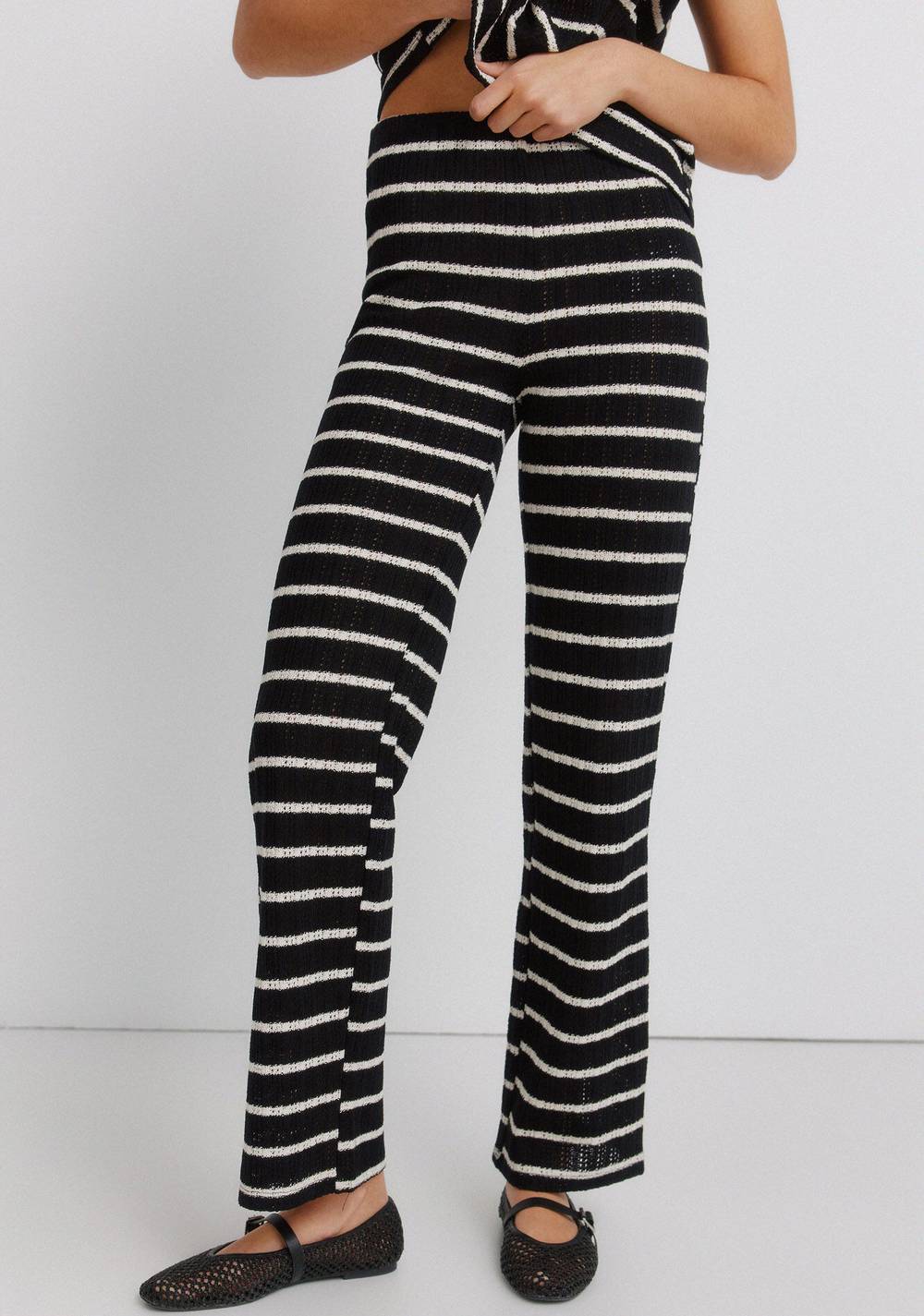 Pantalón de Punto a Rayas Springfield