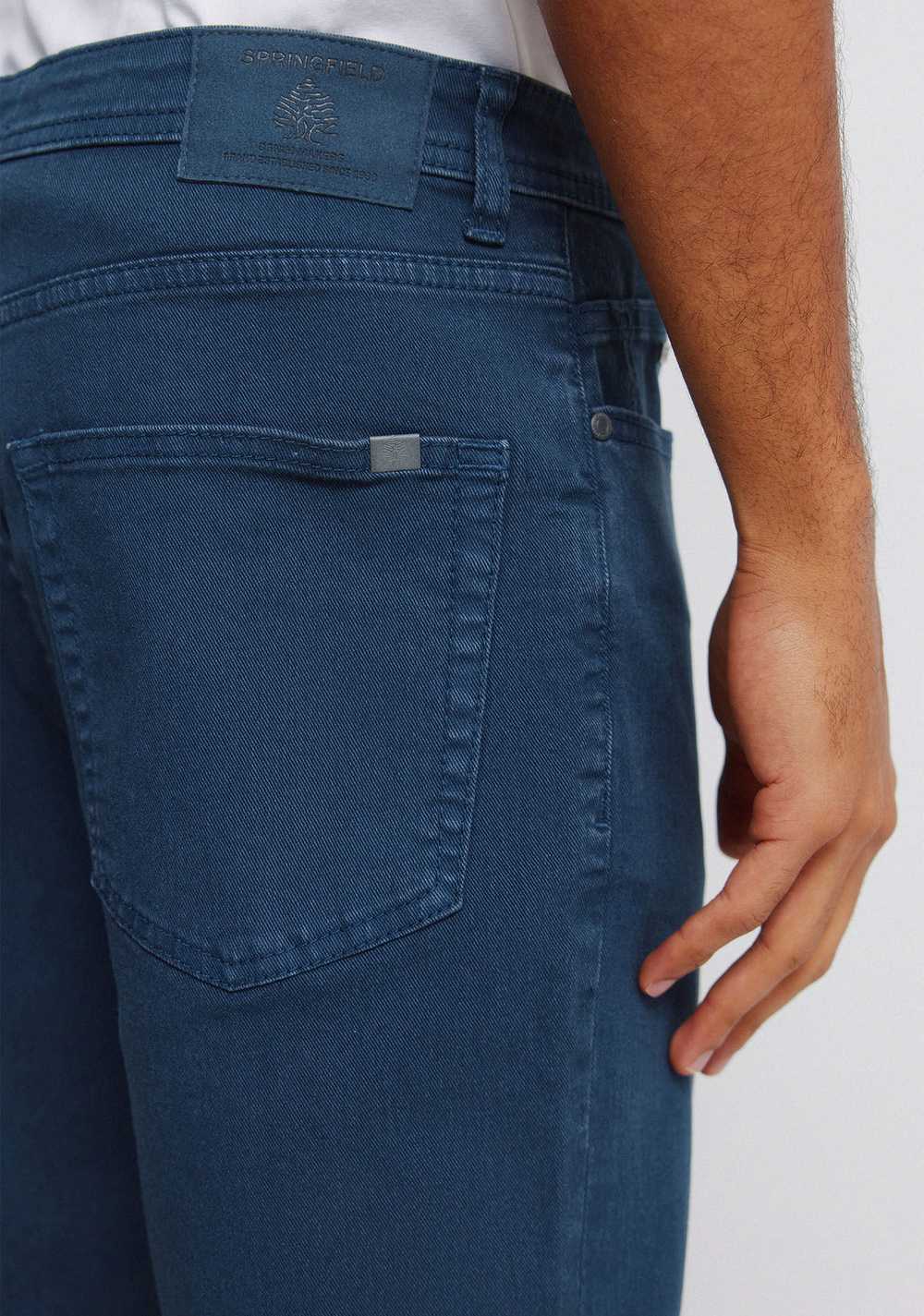 Pantalón Slim Fit de 5 Bolsillos Lavado Springfield 5