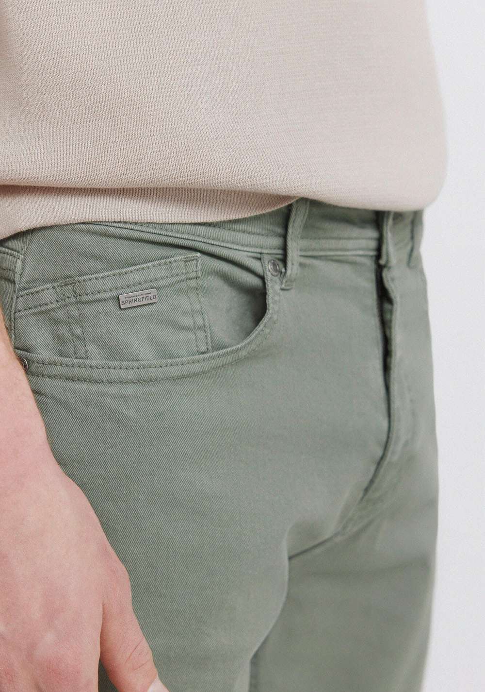 Pantalón Slim Fit de 5 Bolsillos Lavado Springfield 3