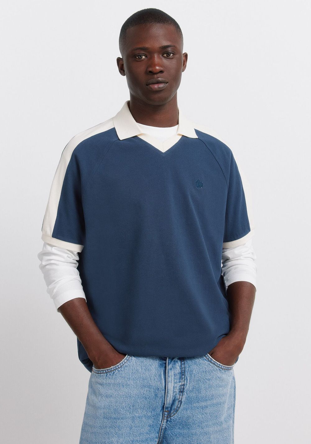 Polo de Contraste Regular Fit de Pique Springfield