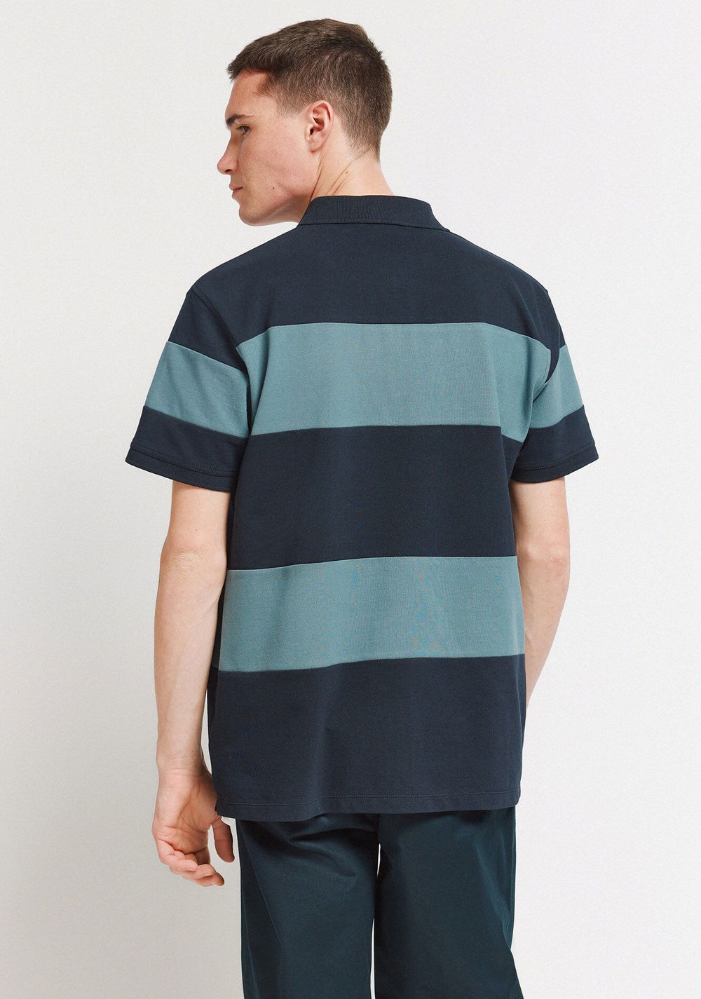 Polo Corte Regular de Piqué con Bloques de Springfield 4