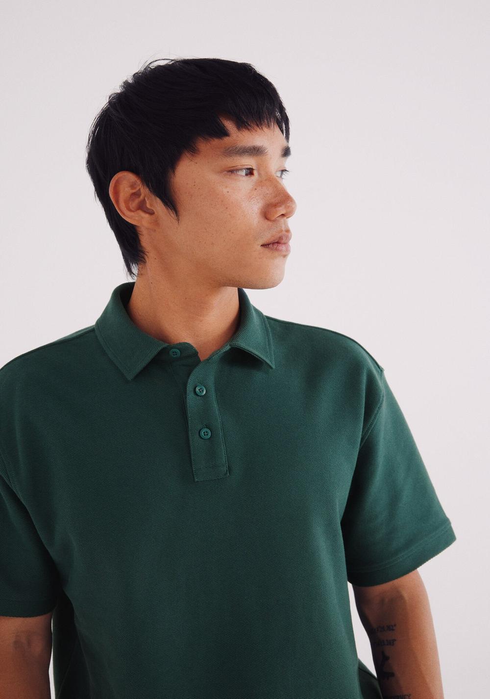 Polo Estructurado de Sarga de Corte Regular Springfield 4