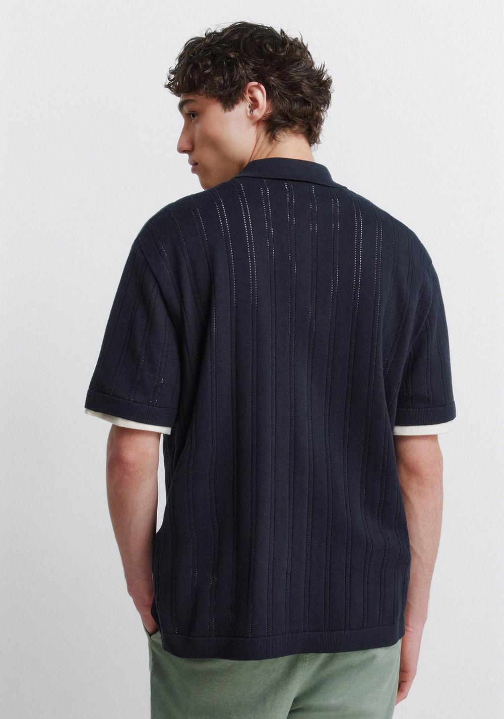 Polo Manga Corta con Raya Vertical Springfield 3