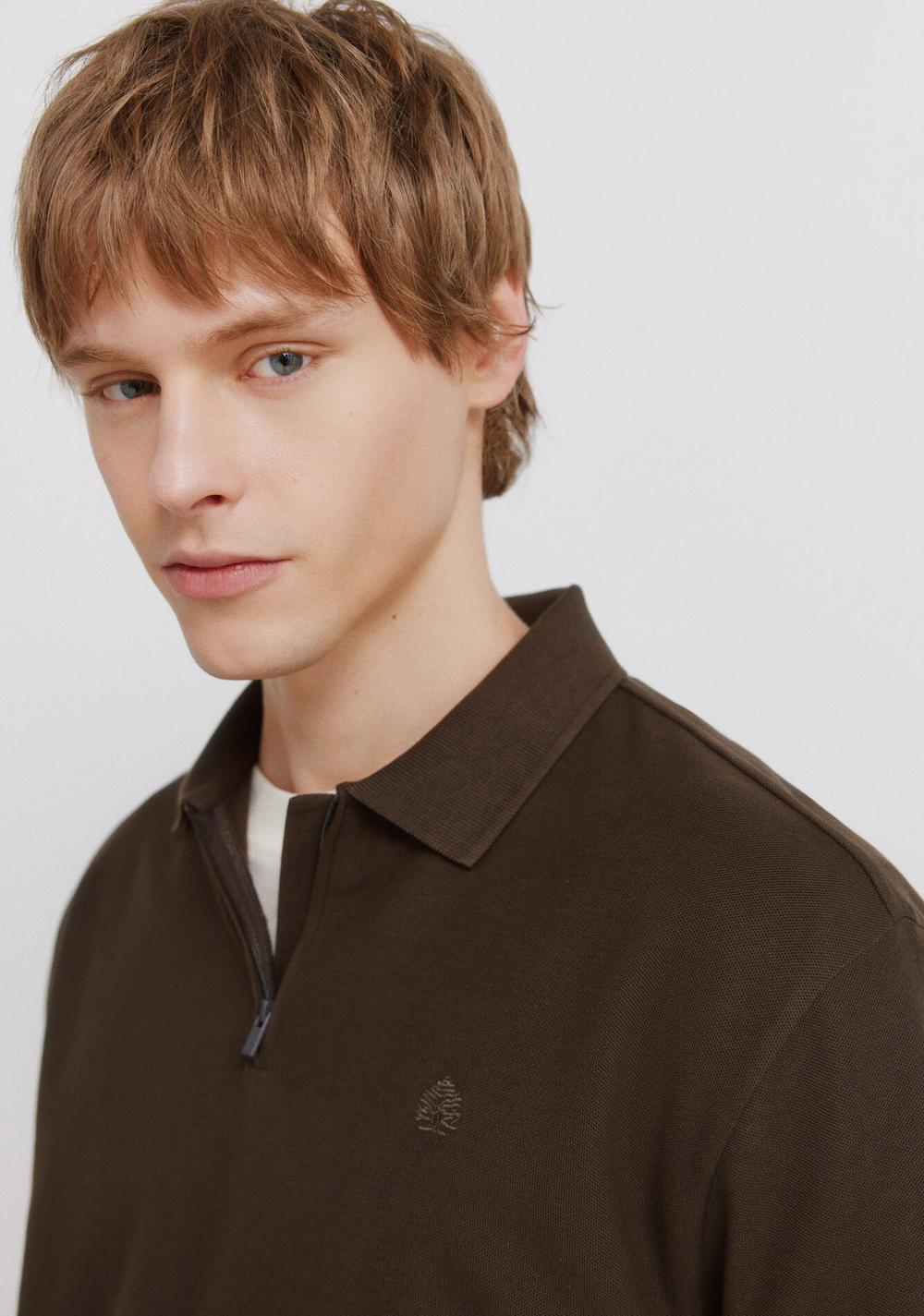 Polo de Piqué con Cierre Regular Fit Springfield 2