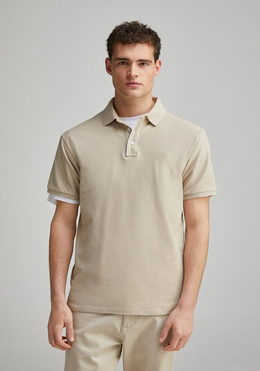 Polo Piqué Contraste Tapeta Slim Fit Springfield Imagen Principal