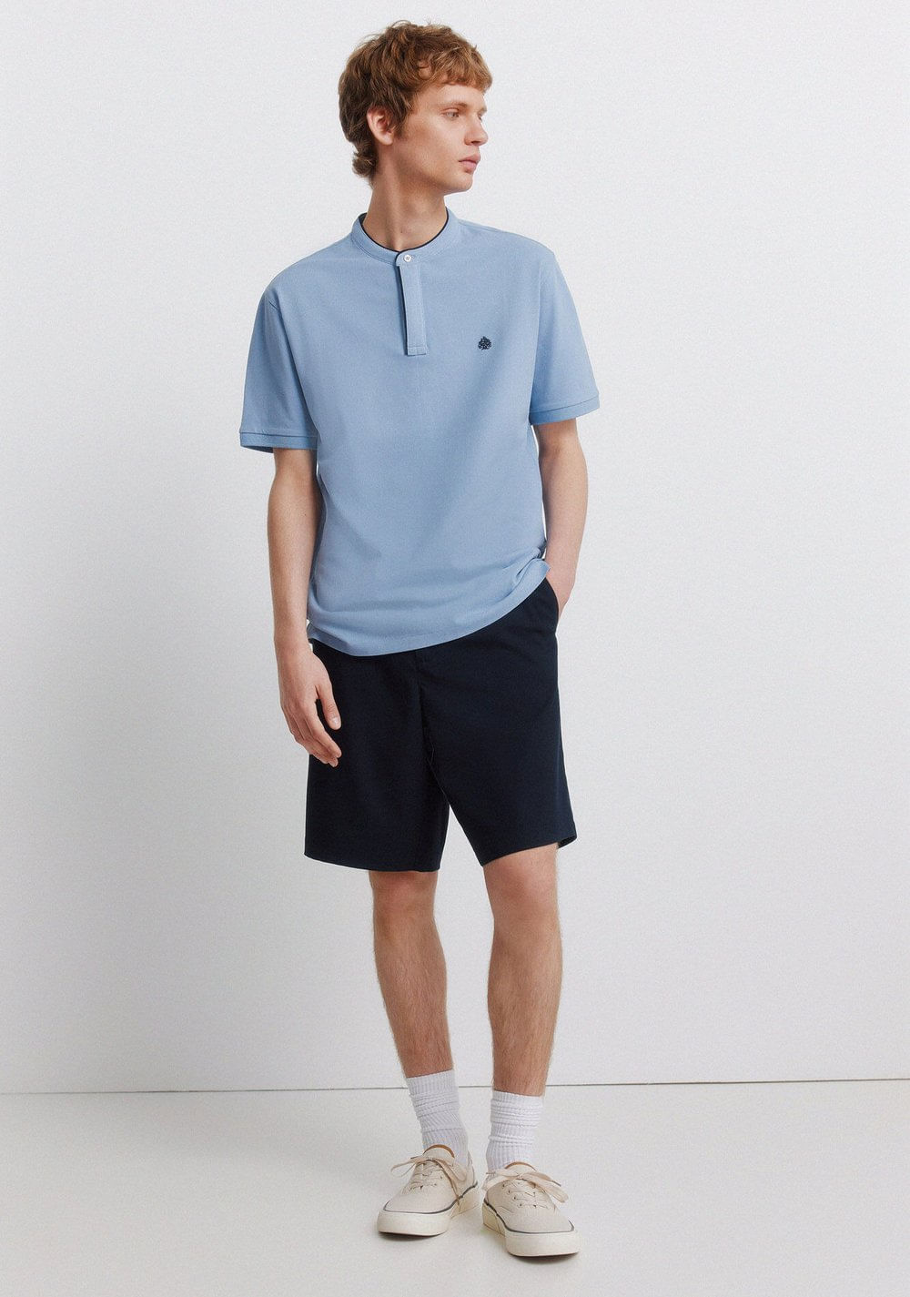 Polo de Piqué Cuello Mao Slim Fit Springfield 3