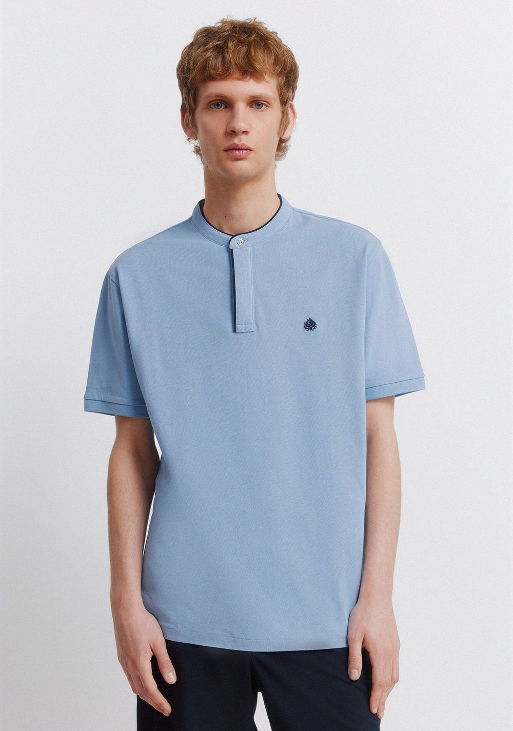 Polo de Piqué Cuello Mao Slim Fit Springfield
