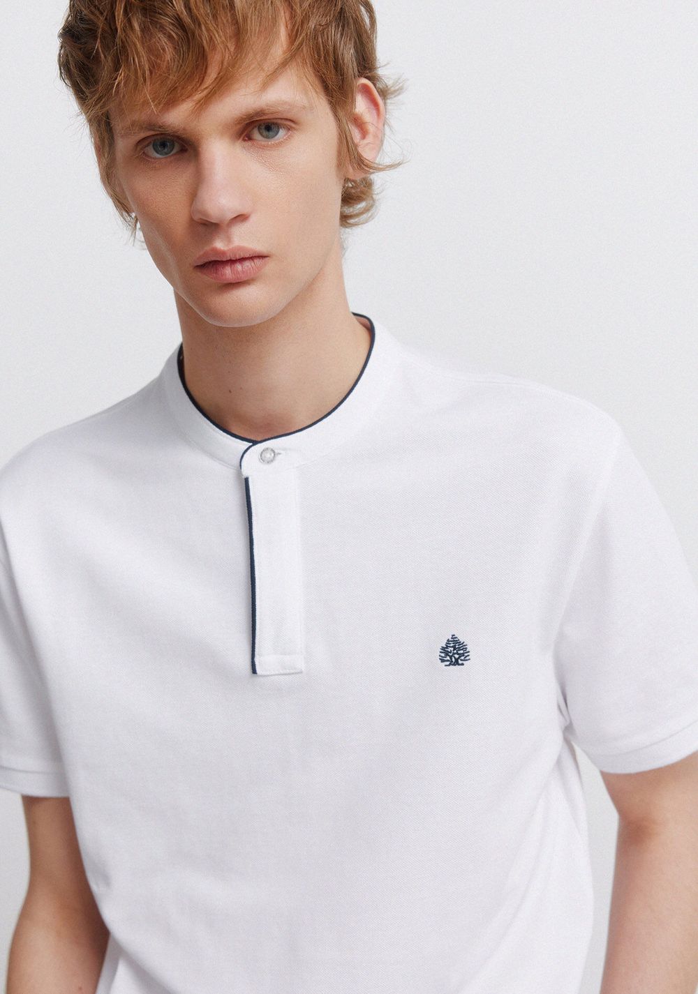 Polo de Piqué Cuello Mao Slim Fit Springfield 4