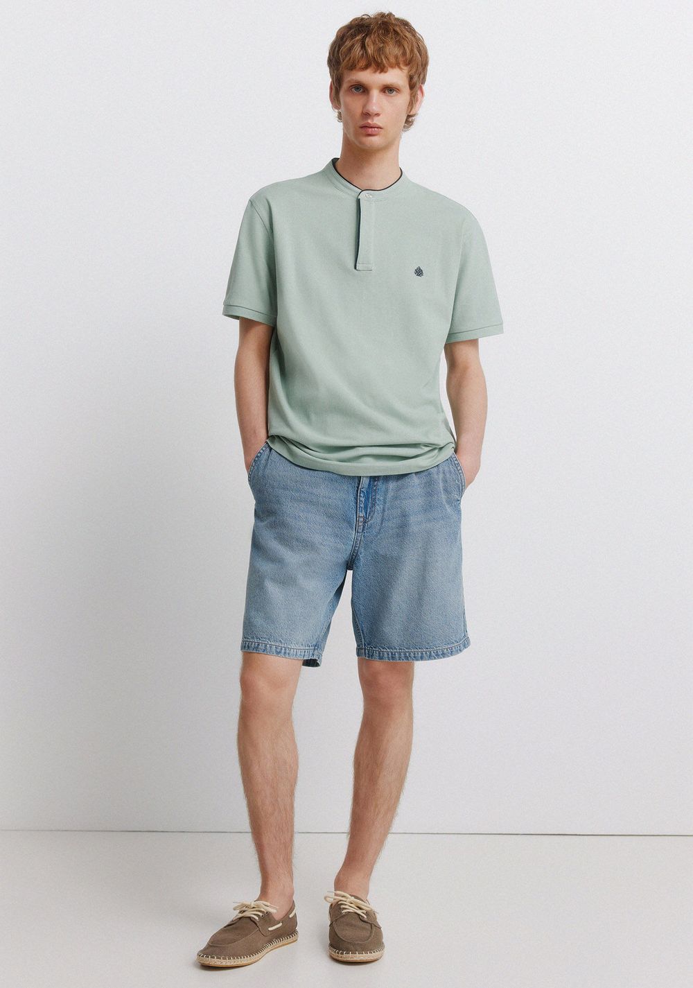 Polo de Piqué Cuello Mao Slim Fit Springfield 2