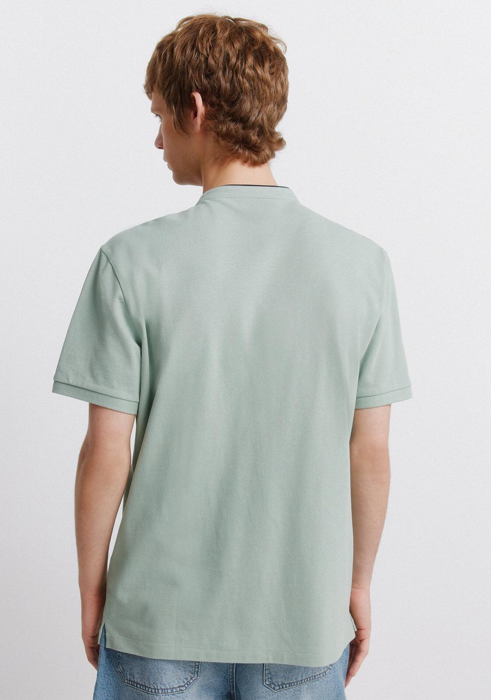 Polo de Piqué Cuello Mao Slim Fit Springfield 3