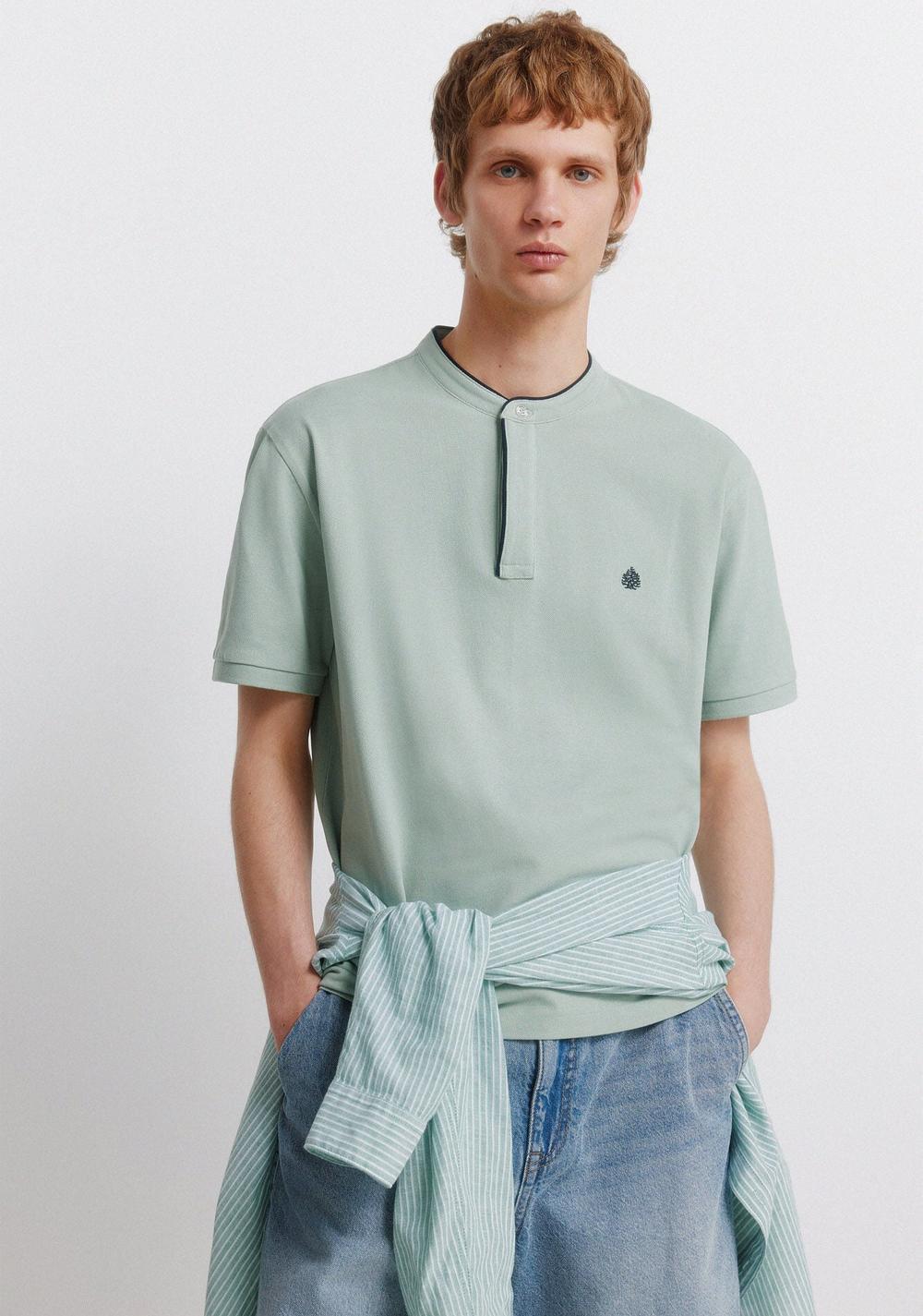 Polo de Piqué Cuello Mao Slim Fit Springfield